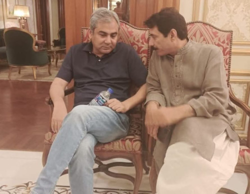 Dr. Amjad Bukhari meeting with interior minister Sayed Mohsi  Raza Naqvi