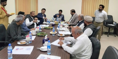 Dr. Amjad Bukhari presiding meeting of Think Tank South, Participants are Former Chief Justice Qasim Khan, Former Governer Punjab Malik Rafique Rijwana, Former speaker Nationatal Assembly Sayed Fakhar Imam, General R Naeem Lodhi, MNA Sayed Ali Qasim Gilani, Former Ministers Sayed Javed Ali Shah, Allama Hamid Saeed Kazmi, Mumtaz Khan Manis, Directors Usama Bashir, Ghulam Mustafa and Nasir Mehmood are there