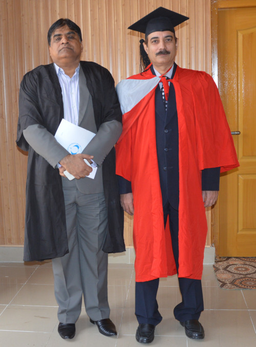 Dr. Amjad Bukhari with Dean and Former V.C. Dr. Shaukat Malik