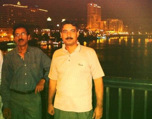 Dr. Amjad in Egypt visit on bank of Nile River senior Journalist Rao Shamim Asghar is with him